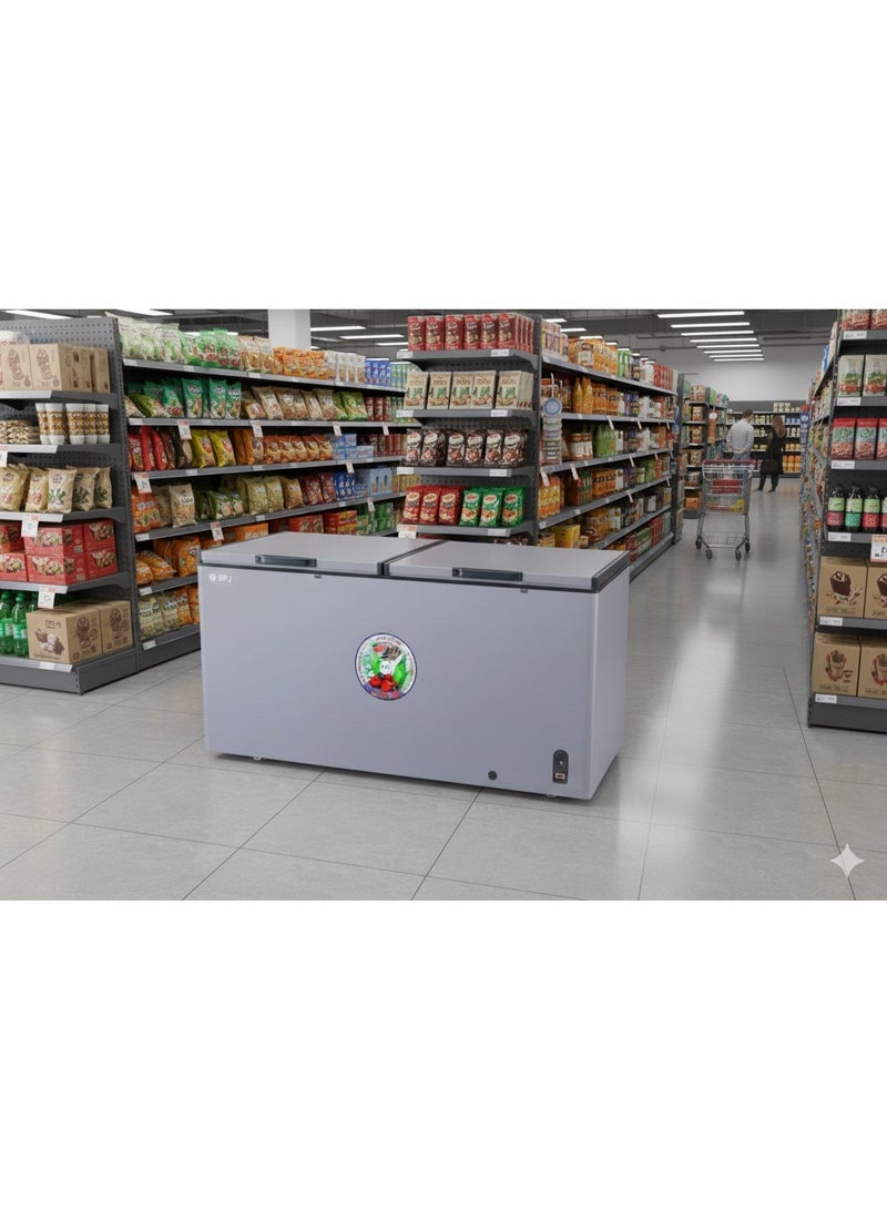 SPJ Double Door Chest Freezer 595 L – Grey, POSH-SLW595C - Image 5